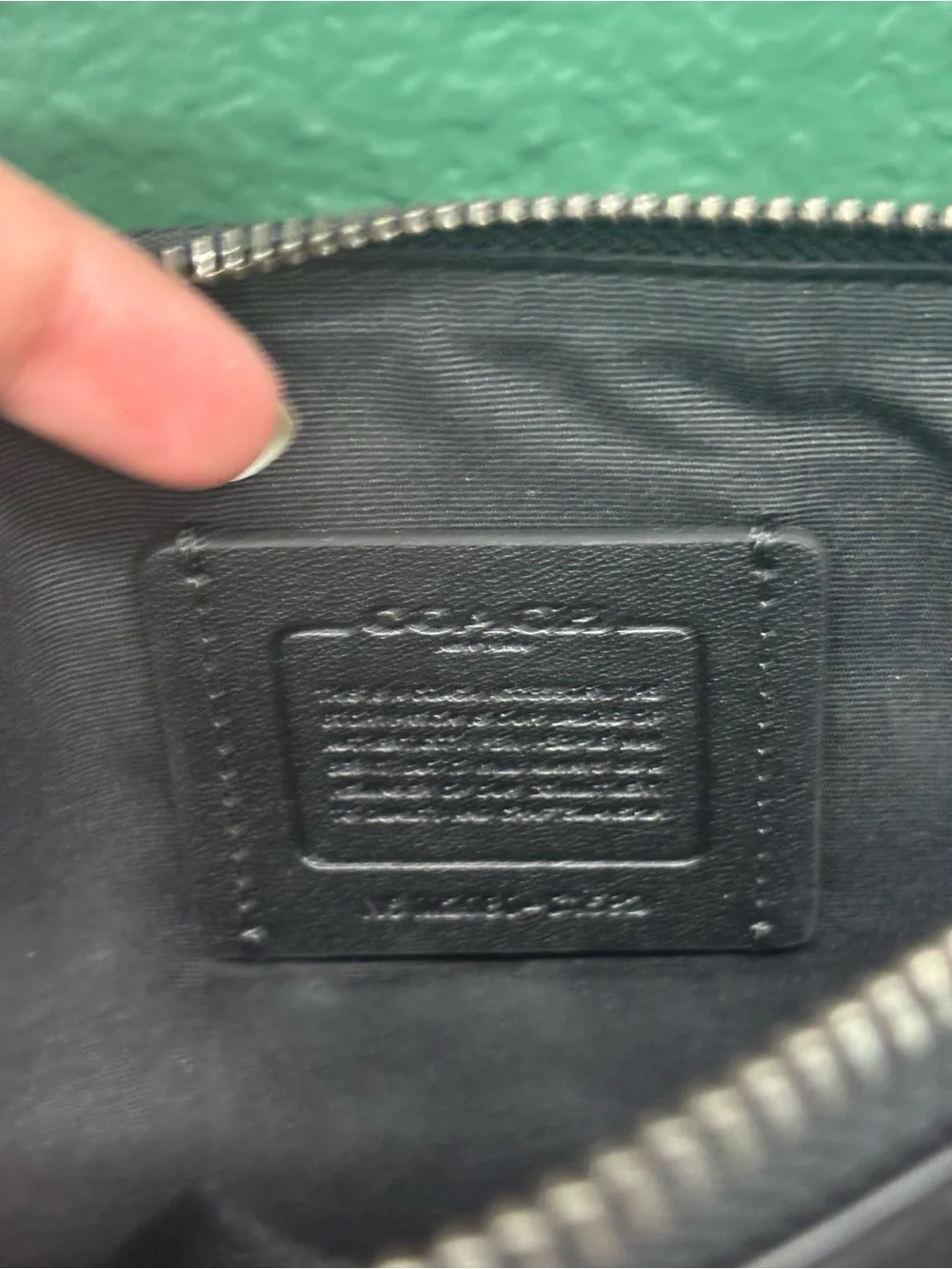 Coach Black Leather Messenger Crossbody Bag